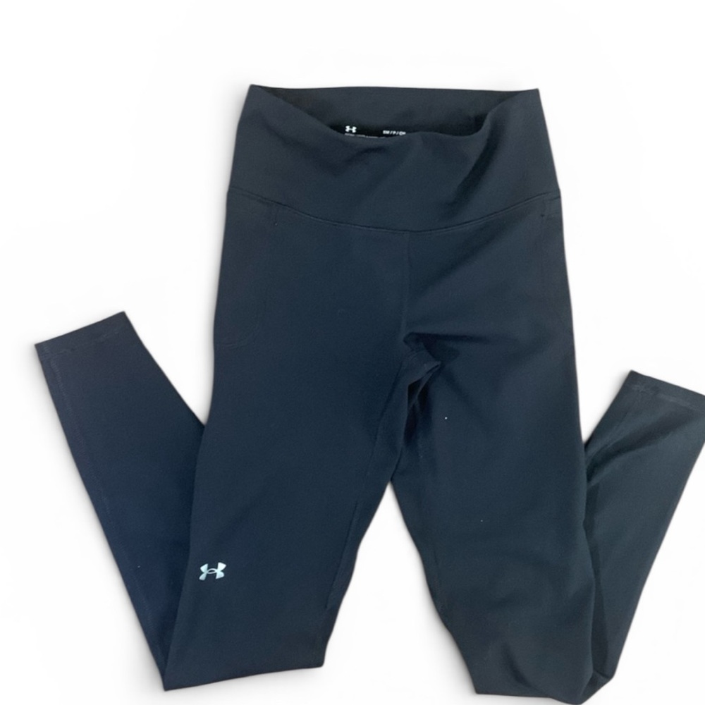 Under Armour Girls Black Leggings Size Small Youth Athletic Pants